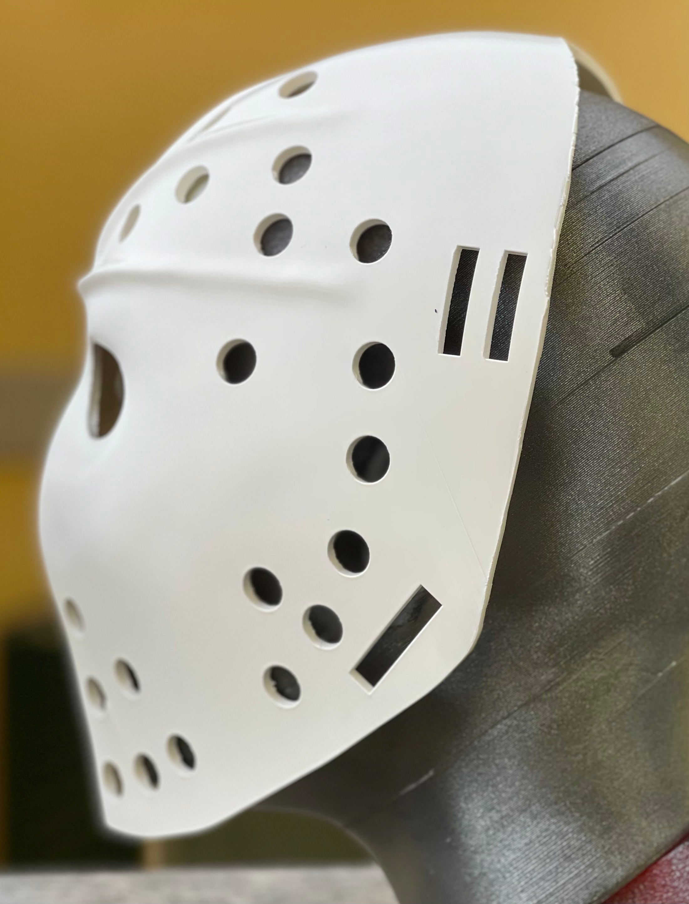 Maschera da Hockey Bernie Parent – Replica Vintage Indossabile Scala 1:1