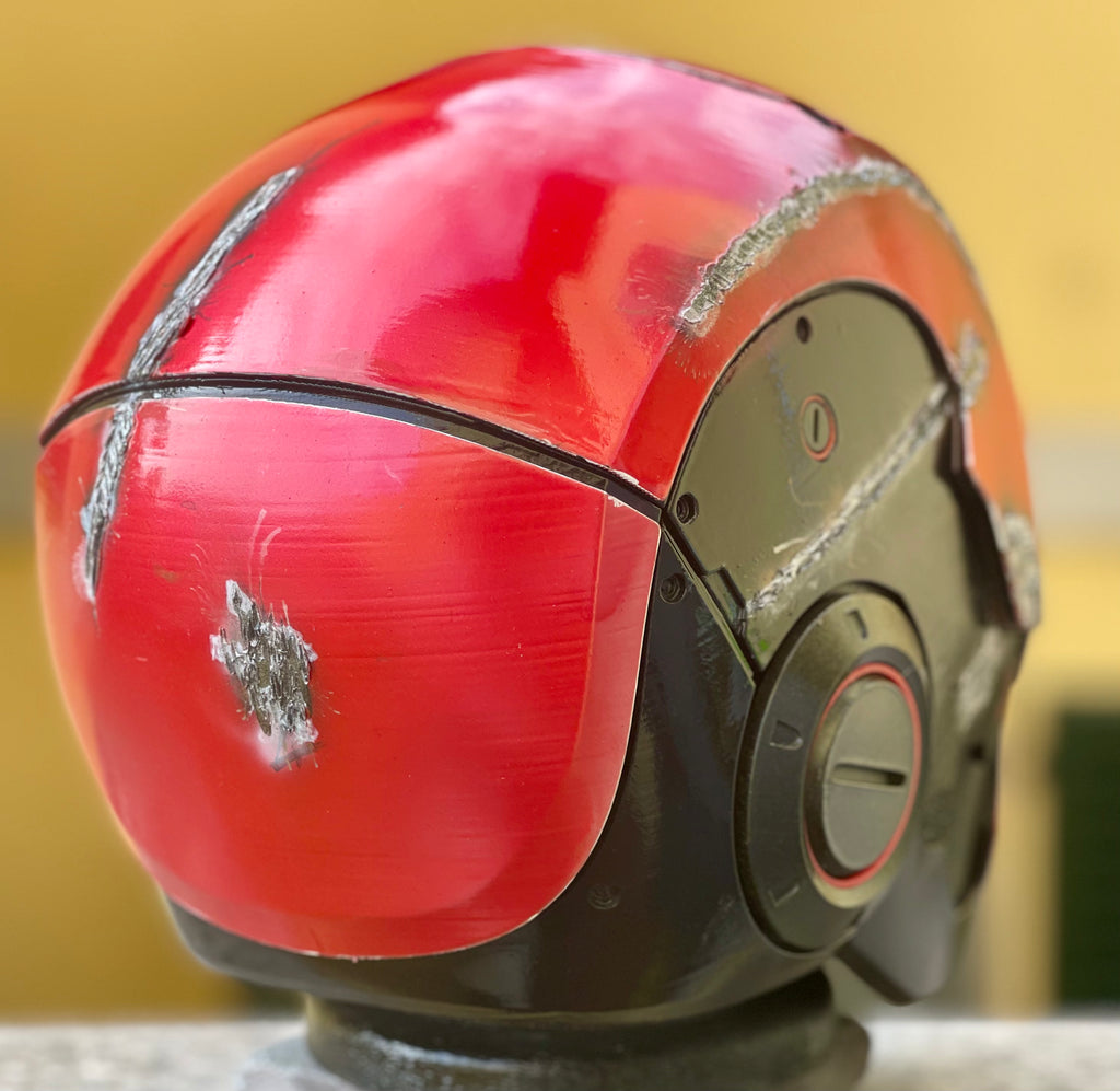 Casco cosplay personalizzato di Red Hood.