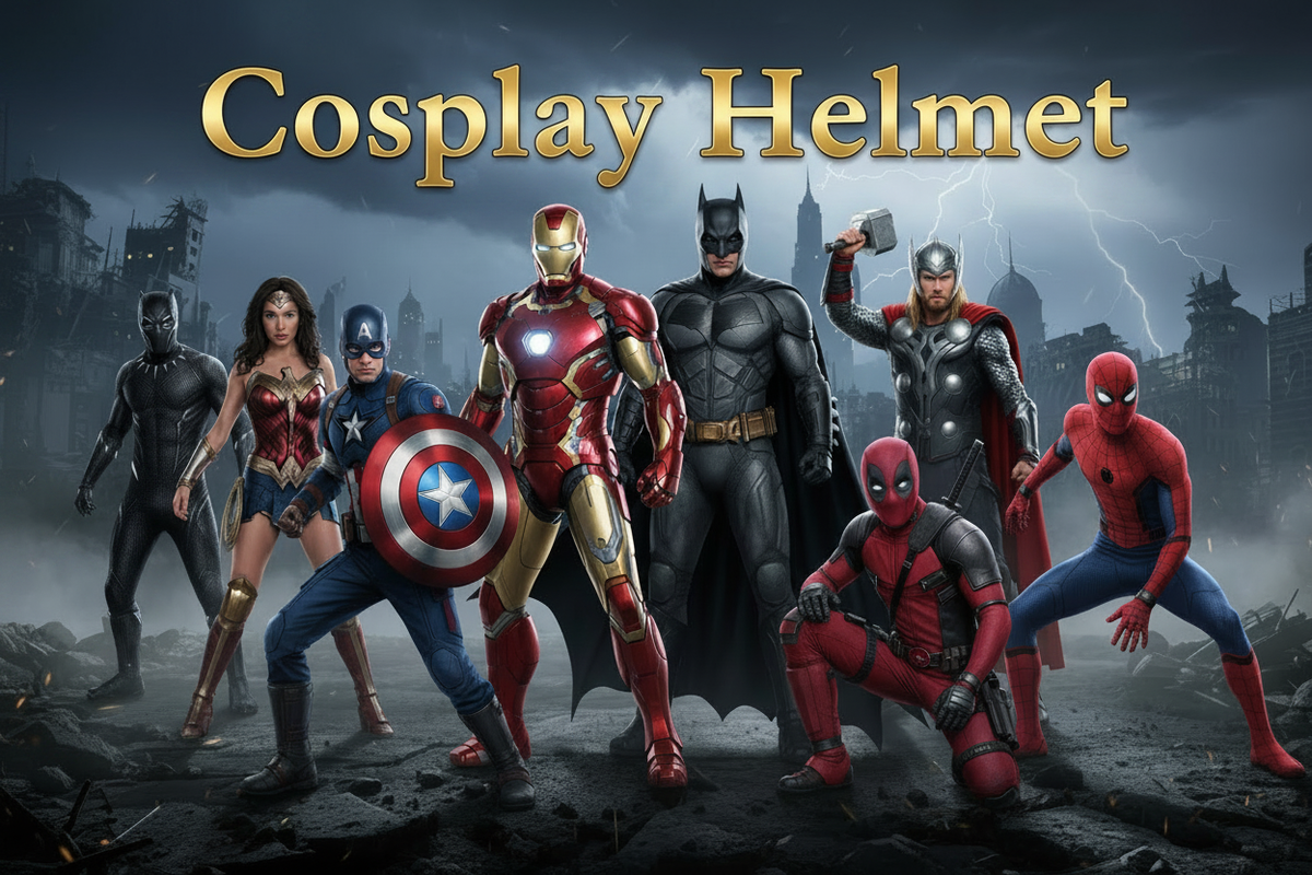Banner Cosplay Helmet oro